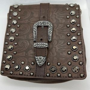 Faux Leather Cross Body Bag